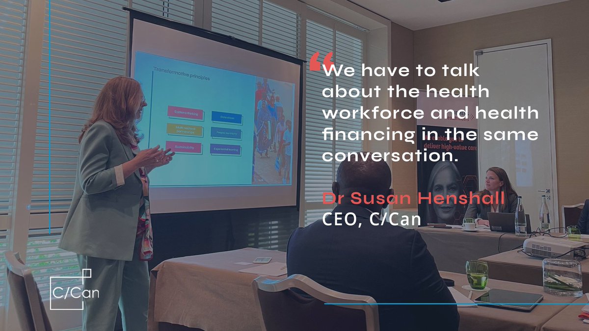 Our CEO, Dr Susan Henshall, at the #WHA75 event, “Round Table on Cancer Care”.

Among other things, she discussed how we encourage our #cities 🏙️ to take a systems approach to assess local needs and design data-driven solutions to cancer care.