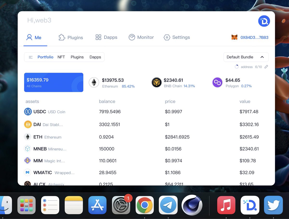 myman5005's tweet photo. Found rare desktop tools on Web3, similar to spotlight on the Mac. Link web3 dapp by one click.
20 WL will be selected from high-quality reviews.
🙌Just need to complete: 

1⃣Join: https://t.co/25WbrK3VgC
2⃣RT, tag friends &amp;❤️
3⃣Follow: @DtoolsTeam @Adam_Dtools

24 H
#Web3 https://t.co/ojTKQGftV4
