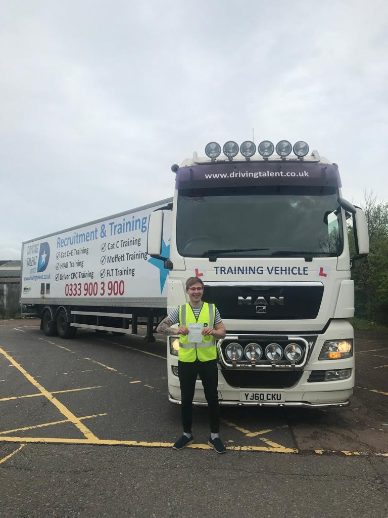Congratulations to Vitalijs Borodovskis for passing his Class 1 Fast Track course with us last week. Well done Vitalijs, all the hard work paid off. 👏🚚😀

You too can go from driving a car to a Class 1 lorry in just 7 days! Call us on 0333 900 3 900 for prices and availability.