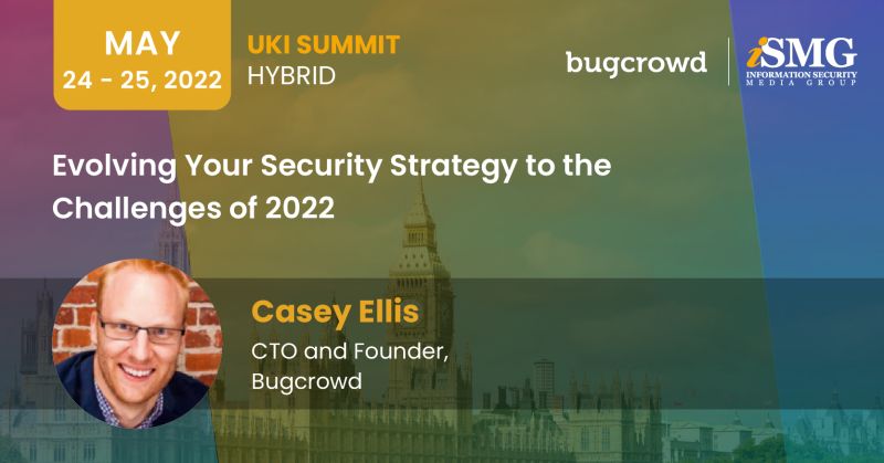 Don’t miss #UKISummit2022 session tomorrow at 1:50pm BST with Bugcrowd’s <a href="/caseyjohnellis/">cje</a>, who will discuss the evolving threat landscape and expected trends for 2022, as well as the growth of #crowdsourcedsecurity and how it works bit.ly/3OKFml6 #ISMGSummits <a href="/ISMG_News/">ISMG Network News</a>