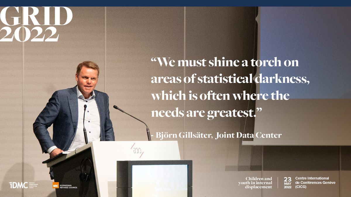 IDMC_Geneva's tweet photo. Head of the #JointDataCenter @bgillsater brings to a close our morning technical session. Thanks to our panellists and partners. Stay tuned for the high-level launch after lunch. https://t.co/gvHqTJ1Jpm