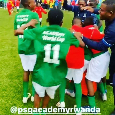 psgacademyrw's tweet photo. WE ARE THE CHAMPIONS OF PSG ACADEMY WORLD CUP 2022  U13 After a win against @psgacademybr 1-0. 🇷🇼💪 

@FERWAFA 
@Rwanda_Sports 
@visitrwanda_now 
@RDBrwanda 
@HuyeDistrict 
@RwandaSouth 
@PSGAcademyFR 
@rbarwanda
@HenryMuhireh 
@imfuraluc01 https://t.co/a83nqqBmTJ