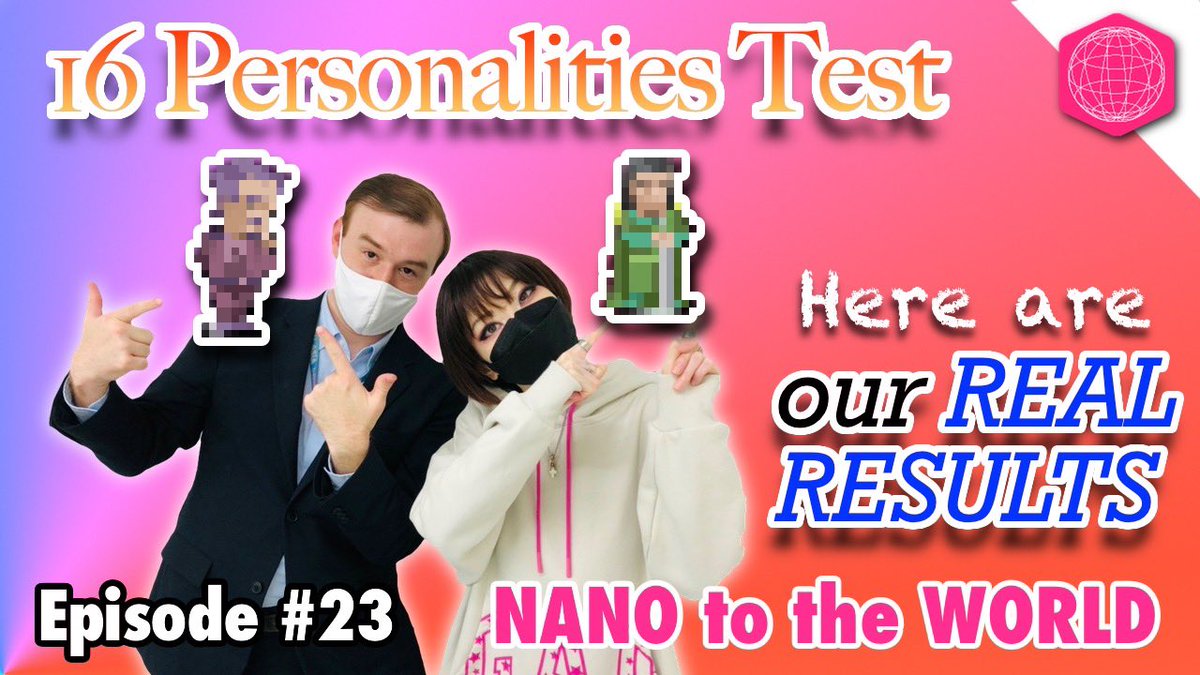 NttwOfficial's tweet photo. 📢NEW EPISODE✨

#23 Taking the 16 Personality Test! (Our REAL Results!!)🫢
MBTI診断ガチでやってみたら…‼️

What type are YOU❓❓
Listen now! → https://t.co/ZMCeA4iYqu https://t.co/eTZIYfY8zg
