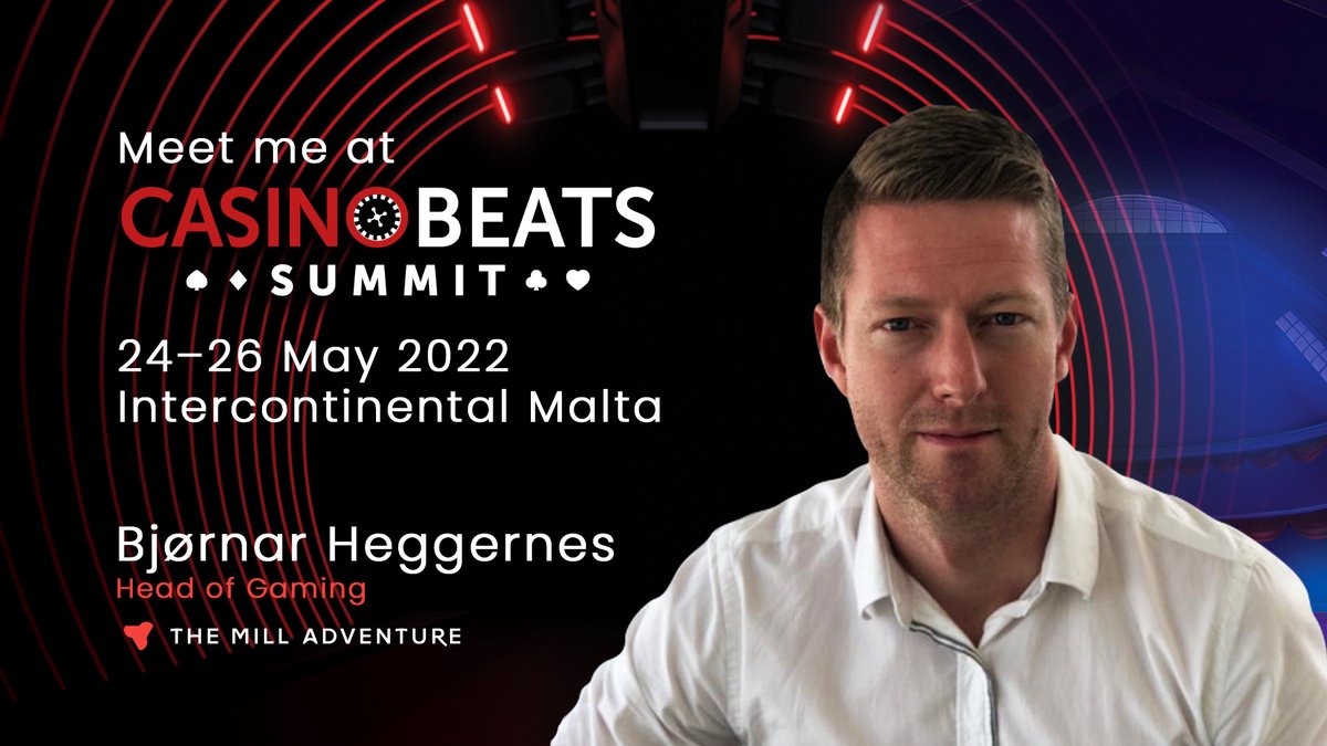 MillAdventure's tweet photo. Our team is excited to meet you at the #CasinoBeats Summit in Malta starting tomorrow! Set up a meeting with us or drop by Stand B22 on May 25 &amp; 26 (10:30–16:00) and join our tournament in partnership with @RelaxGamingLtd. See you there! 👋🏻

#TheMillAdventure #CasinoBeatsSummit https://t.co/Bi1MhrzN3a