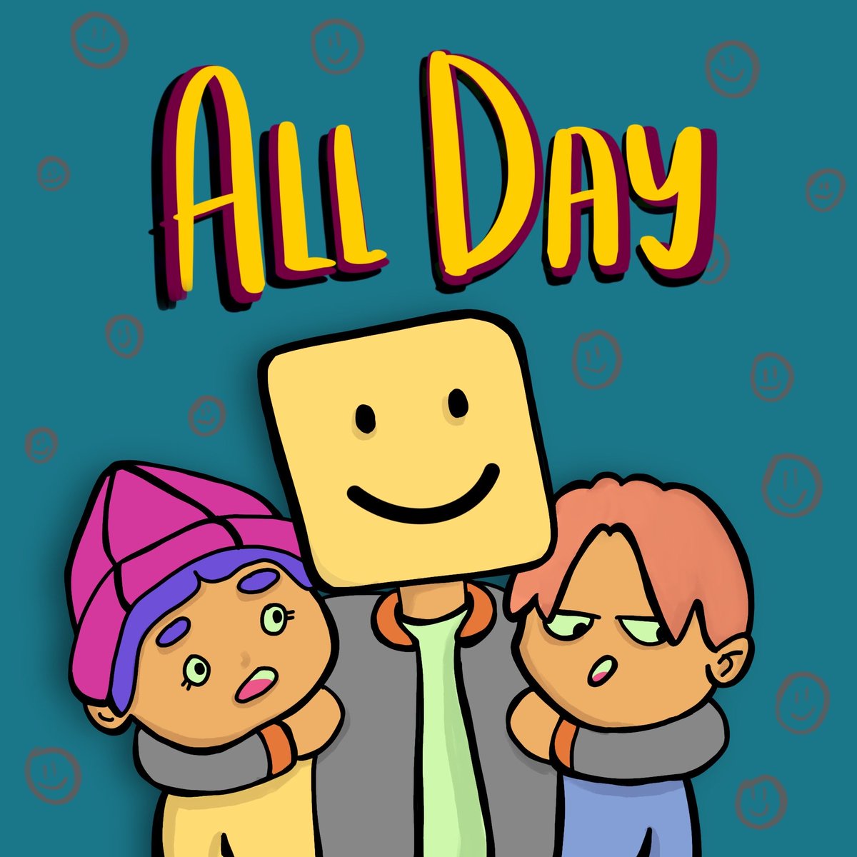 torresbeben's tweet photo. Say Cheese!!
Not that they hate taking pictures, but they are just too hyped playing All Day when Mr. Smiley dragged them. 🤷🏻🤣
#alldayart #smilebox #nft #fanart #allday #playallday #art #LFG https://t.co/Zrv66ixpH6