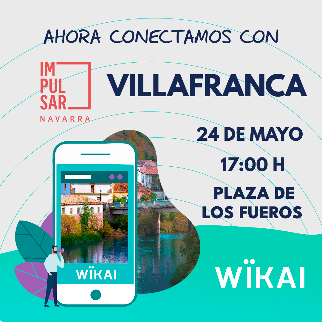 wikaiconnect's tweet photo. ¡No paramos de conectar! 😱 El día 24 de mayo incluiremos #VillaFranca como nuestro nuevo punto de impulso en Navarra y de encuentro con Wikai.

Queremos ayudarte a conectar 🌐 https://t.co/bhUFAWpI1O https://t.co/lxtDE1lhgj