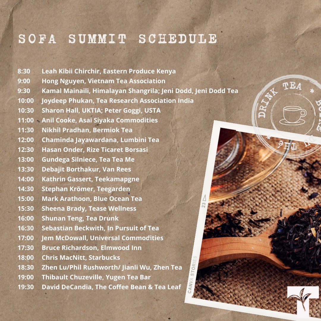 CanadaTea's tweet photo. #SofaSummit starts in 1 hour. Join us over on our YouTube channel. #BrewCrew #DrinkTea https://t.co/LKFxKwc4OX https://t.co/pVaNVhHwA7