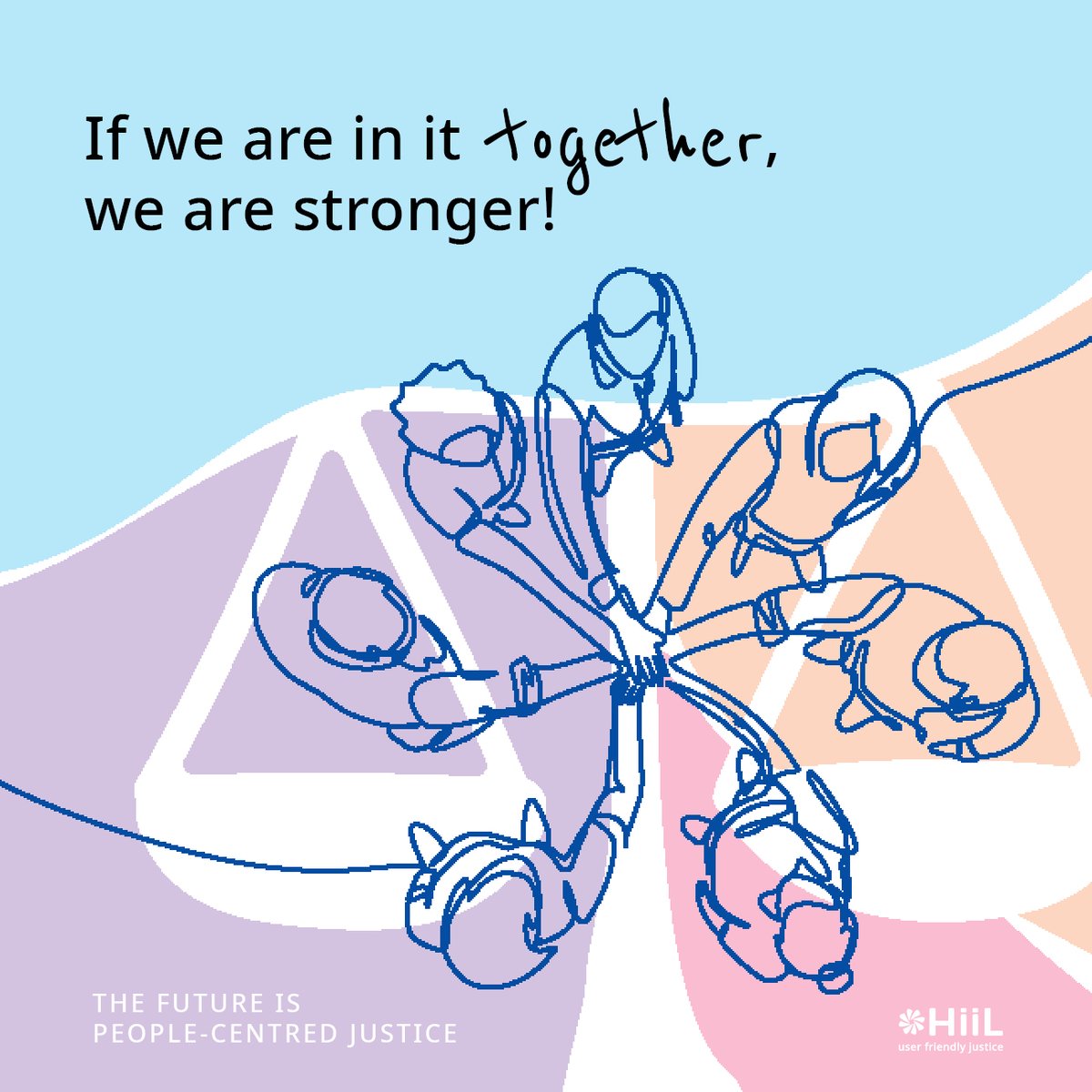 If we are in it together, we are stronger! In order to keep the change going, we #connect and #strengthen the #PeopleCentred #Justice network, celebrating the success of initiatives delivering a fairer future to all!