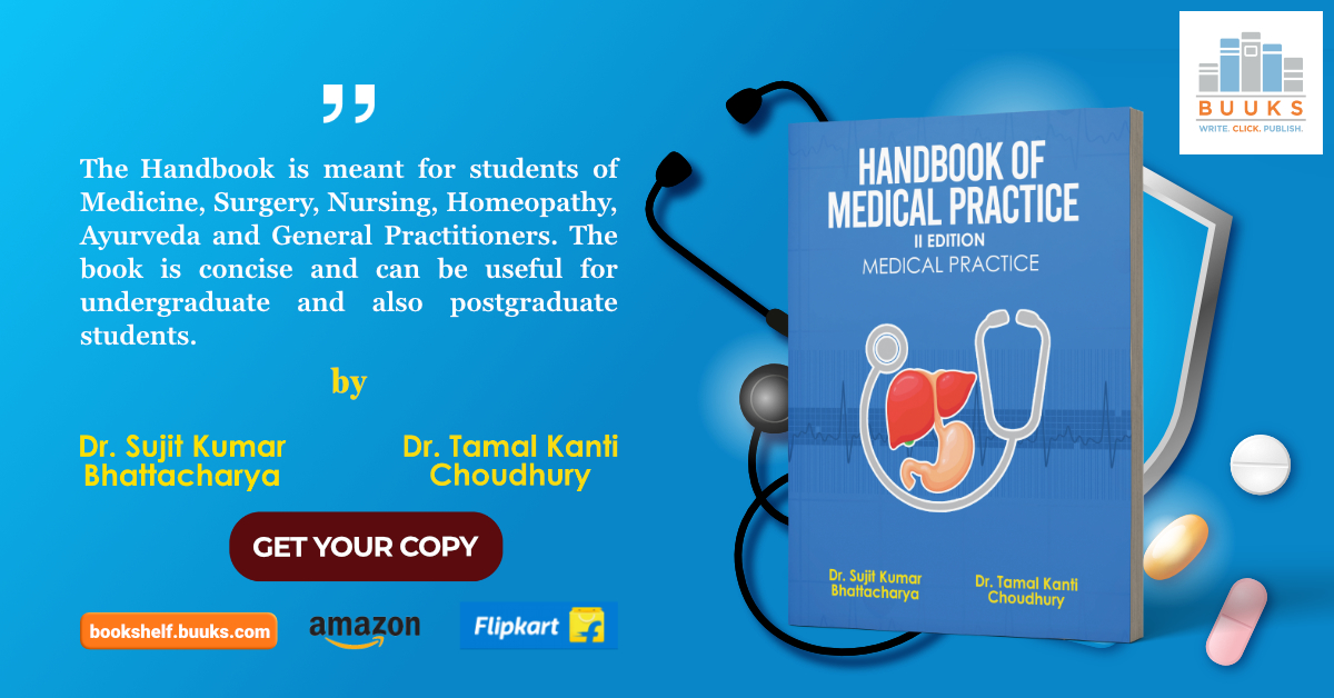 BuuksPublishing's tweet photo. This Handbook deals briefly with all the broad disciplines of Medicine, Surgery, Orthopedics, Pediatrics, Dermatology and Psychiatry. 

Get Your Copy @ https://t.co/GEqjKRejfs 

#IARTG #BBlogRT @LovingBlogs https://t.co/MhXk4icrDx