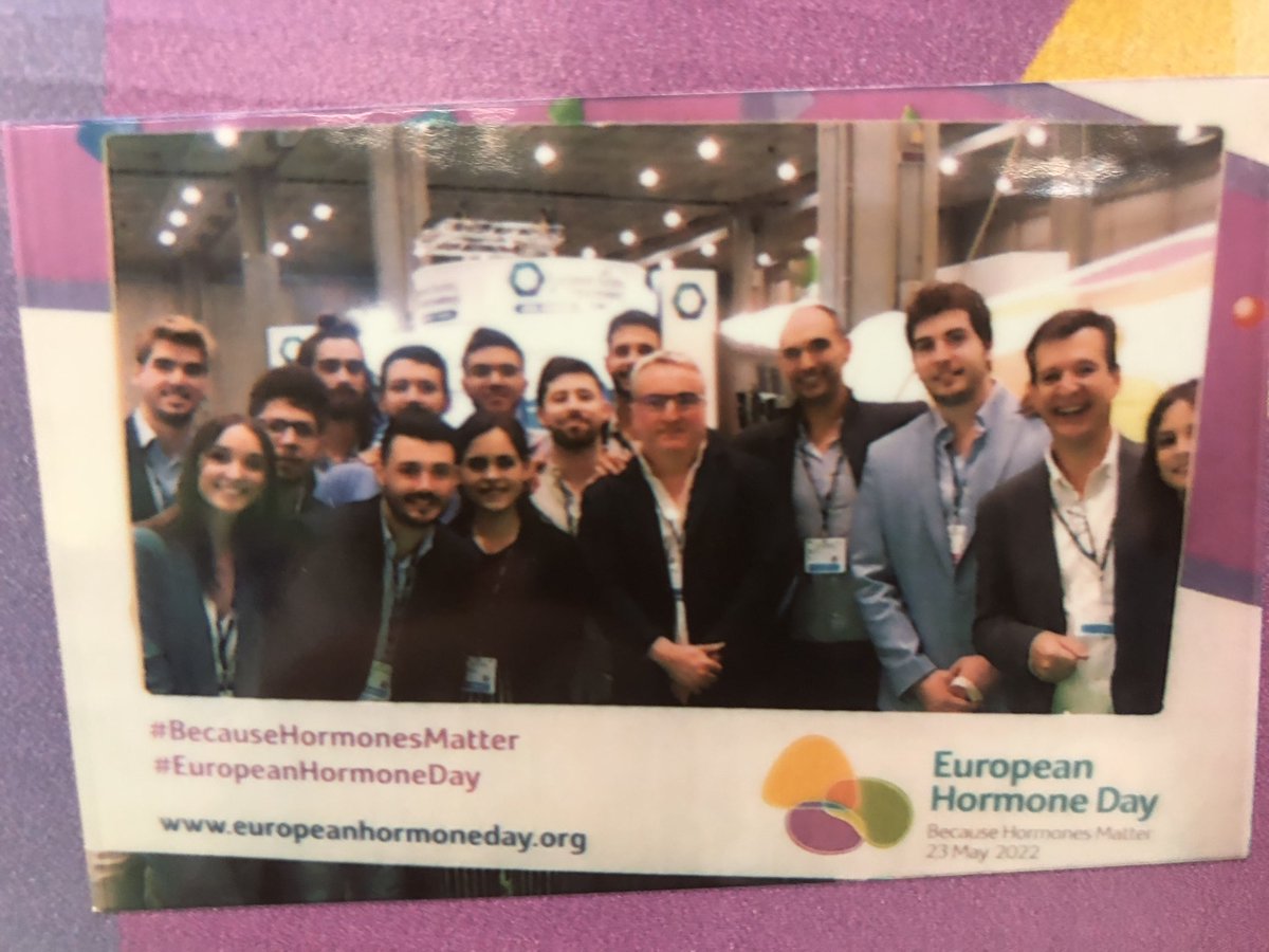 ESEndocrinology's tweet photo. How many people can fit in a selfie? Fifteen people is the record so far at our European Hormone Day stand! Bring your friends and get a selfie! #BecauseHormonesMatter at #ECE2022 https://t.co/54tv6AqnEM