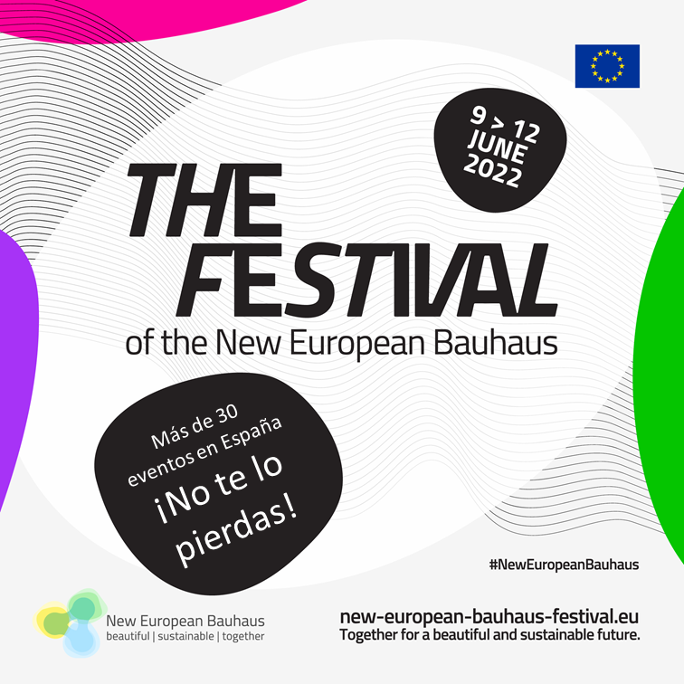 ComisionEuropea's tweet photo. ✨Bonita
🌱Sostenible
💚 Inclusiva
¡Así nos imaginamos Europa!
Celebramos el primer Festival #NewEuropeanBauhaus para demostrar que ese futuro es posible.
📆Del 9 al 12 de junio.
🔴 Online y presencial.
📍 Más de 30 eventos en España.
¡Apúntate! 👉 https://t.co/f47nqm4xA0 https://t.co/kC88w6x6re