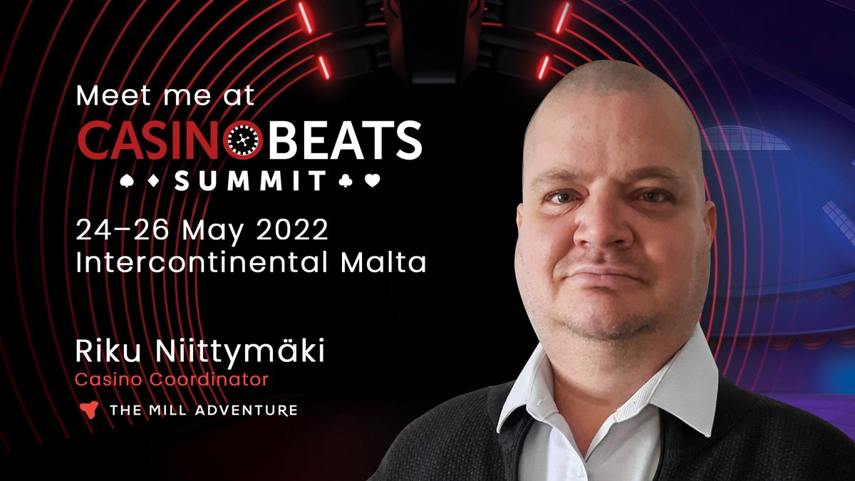 MillAdventure's tweet photo. Our team is excited to meet you at the #CasinoBeats Summit in Malta starting tomorrow! Set up a meeting with us or drop by Stand B22 on May 25 &amp; 26 (10:30–16:00) and join our tournament in partnership with @RelaxGamingLtd. See you there! 👋🏻

#TheMillAdventure #CasinoBeatsSummit https://t.co/vmkBUlIgHS