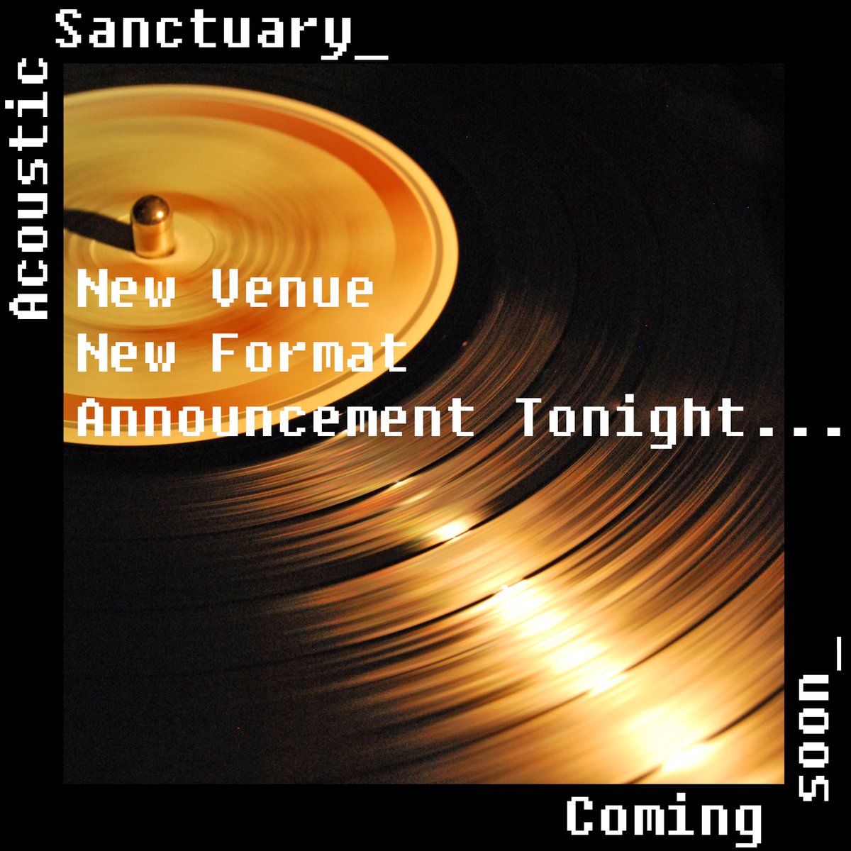 It has been a while but... We are back! Fresh look, new venue, new format, new everything.

Further info coming tonight...

#AcousticSanctuary