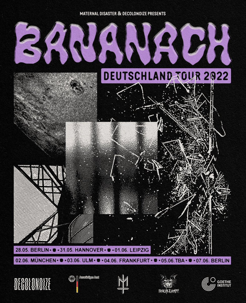 🇩🇪 DEUTSCHLAND TOUR 2022 🇩🇪

After such a long break, we’re back on stages!

To our friends in Germany, we cannot wait to see everyone there. Starting at Decolonoize Fest in 28th May. See you!🖤