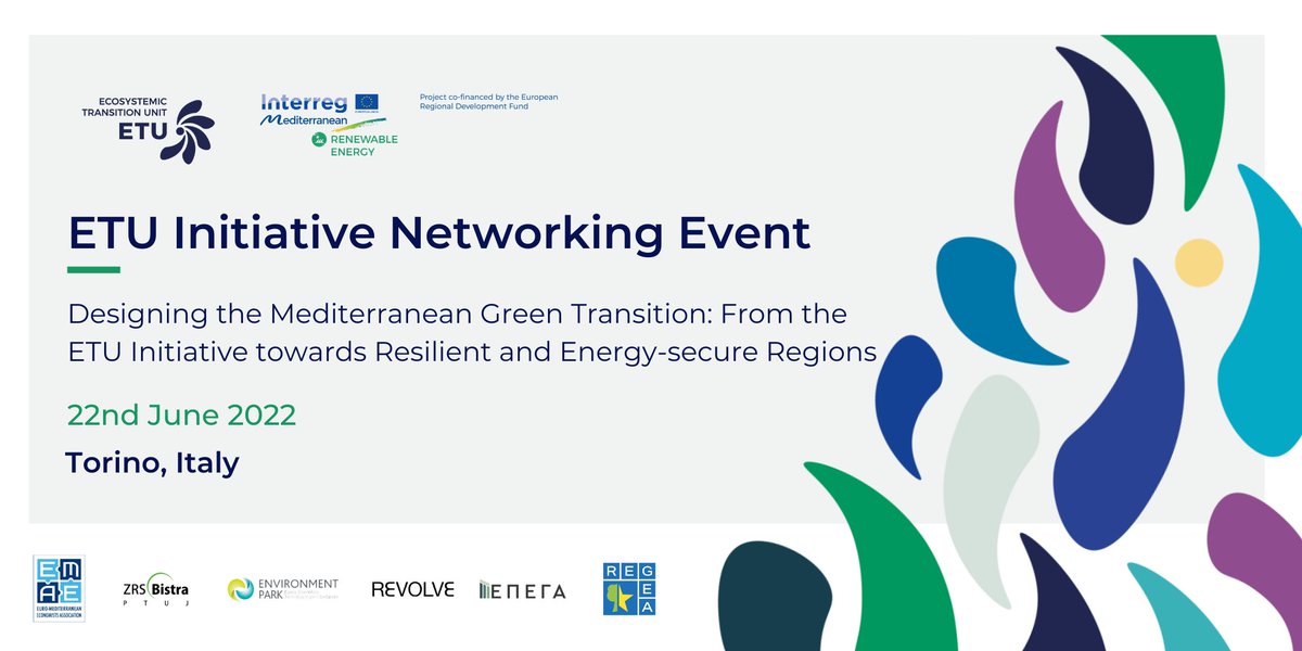 Il 𝟮𝟮 𝗴𝗶𝘂𝗴𝗻𝗼 tieniti libero e iscriviti all'evento europeo di #networking organizzato in <a href="/EnvironmentPark/">Environment Park</a> nell'ambito del progetto @InterregMedRE
Spoiler agenda👉 networking e presentazione delle #call europee
Prenota il tuo posto su #Eventbrite 👉
eventbrite.it/e/etu-initiati…