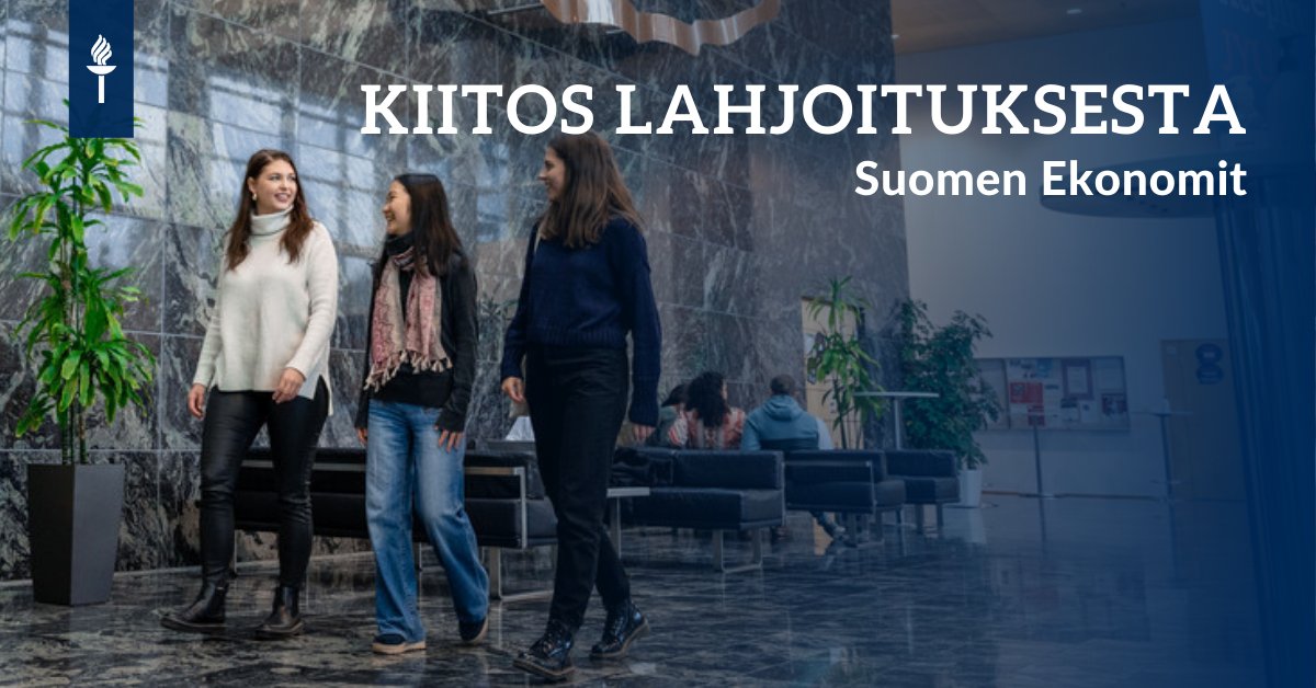 jyu_jsbe's tweet image. Suomen Ekonomit lahjoittaa 110 000 euroa @uniofjyvaskyla&apos;n kauppatieteellisen alan koulutukseen ja tutkimukseen. Suuret kiitoksemme tuesta @SuomenEkonomit! 
Tiedotteemme ➡️ r.jyu.fi/Ev7

#JYUnity #JSBE