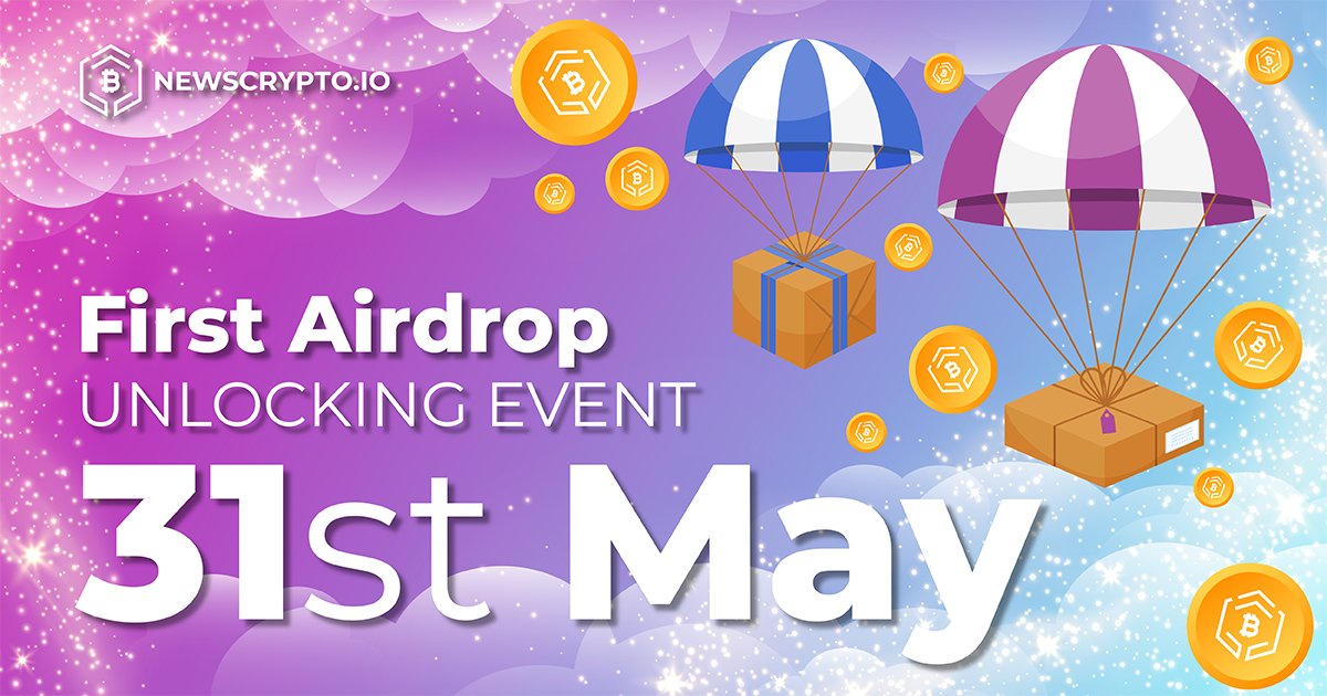 Numerico_AI's tweet photo. 🪂 AIRDROP ANNOUNCEMENT 🪂

The First Unlocking Event is set on 31 May! 🔥🔥

The First round of $NWC tokens will be available for you to CLAIM!

Watch out for Extra Prizes &amp; Stay tuned #NWCArmy 🚀 https://t.co/ZyASHkBnq6