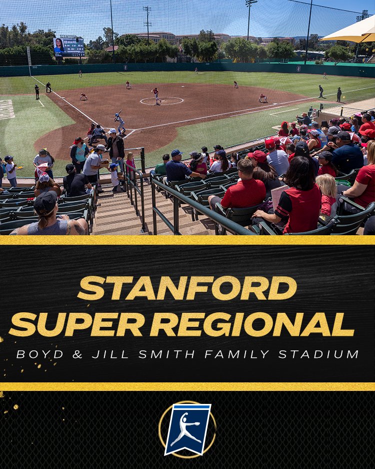 Stanford Super Regional
<a href="/BeaverSoftball/">Oregon State Softball</a> 🆚 <a href="/StanfordSball/">Stanford Softball</a>    

📆 Friday, May 27
⏰ 10:30 PM ET
📺 ESPNU

📆 Saturday, May 28
⏰ 6:00 PM ET
📺 ESPNU

📆 Sunday, May 29 (if necessary)
⏰ TBD
📺 TBD

#RoadToWCWS