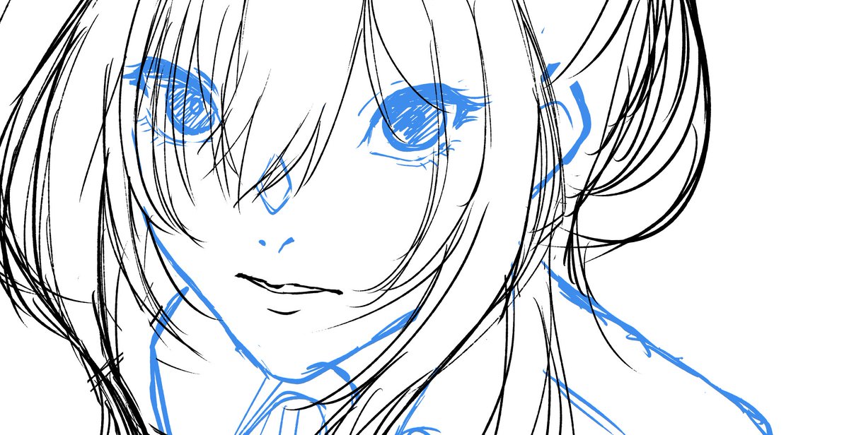 wip 描き方かえてちとせ嬢 