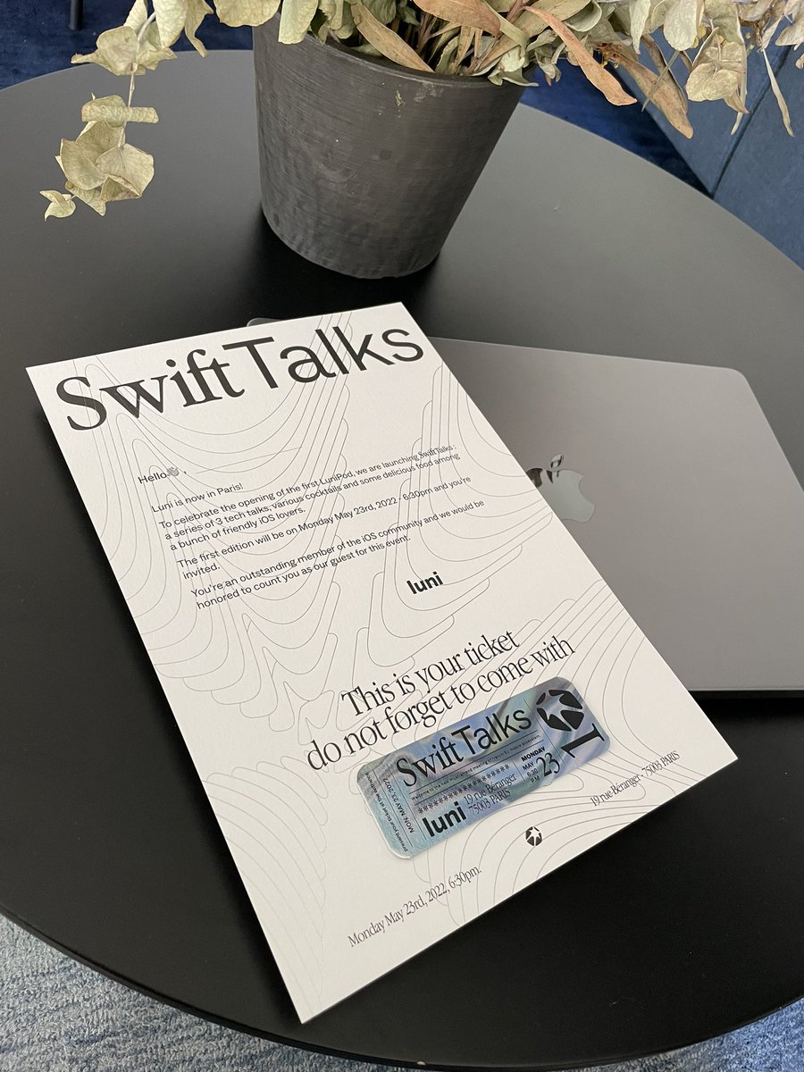 Can’t wait to meet you all tonight, this is happening 🙌. And big kudos to the <a href="/Luni_app/">Luni</a> Design Studio &amp; <a href="/julienfsqt/">Julien Fesquet</a> for the ✨🎟