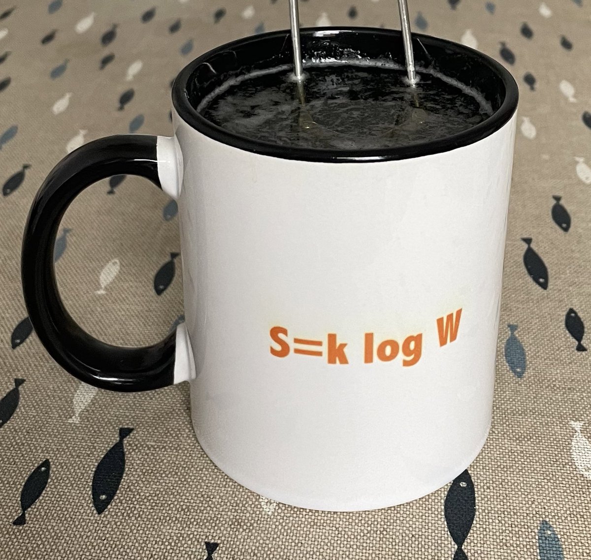 VioletaCalleja's tweet photo. Creo que la taza entrópica del #fises no ha tenido el reconocimiento que se merece 🙌🙌🙌 https://t.co/nU3DZJKB1S