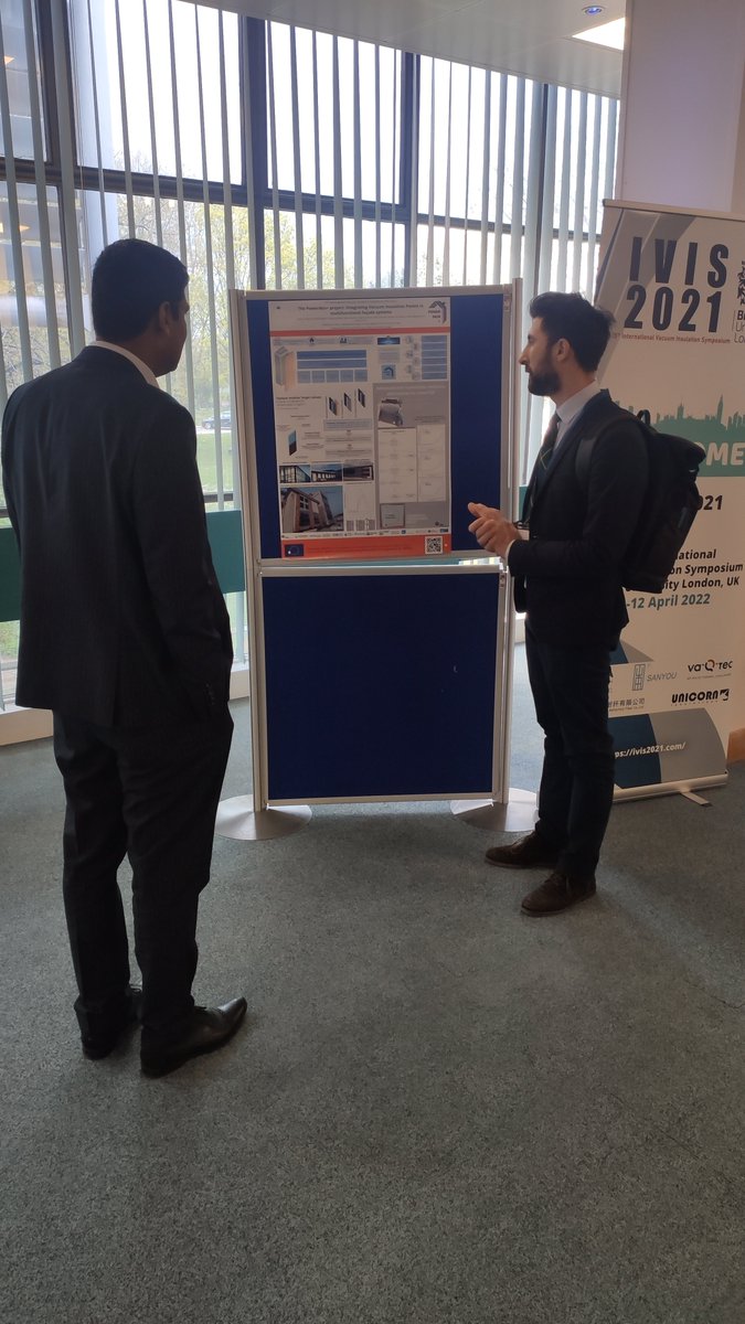 PowerskinPlus's tweet photo. The 15th International Vacuum Insulation Symposium conference was organised by @Bruneluni on April 11-12 2022 in London. Thank you to Stefano Fantucci from @PoliTOnews for presenting the #powerskinplus project. https://t.co/5lr0zI7QkP