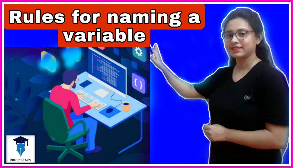 Lipika_sur_'s tweet photo. Rules for Naming a Variable in hindi..
Full video on YouTube..
Checkout☑️ https://t.co/tGDPzQhQnQ
#studywithcare https://t.co/02DdrtBj3e
