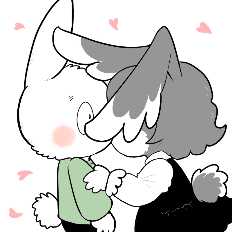 最近かいた漫画のキスシーンとイラスト

#キスの日 