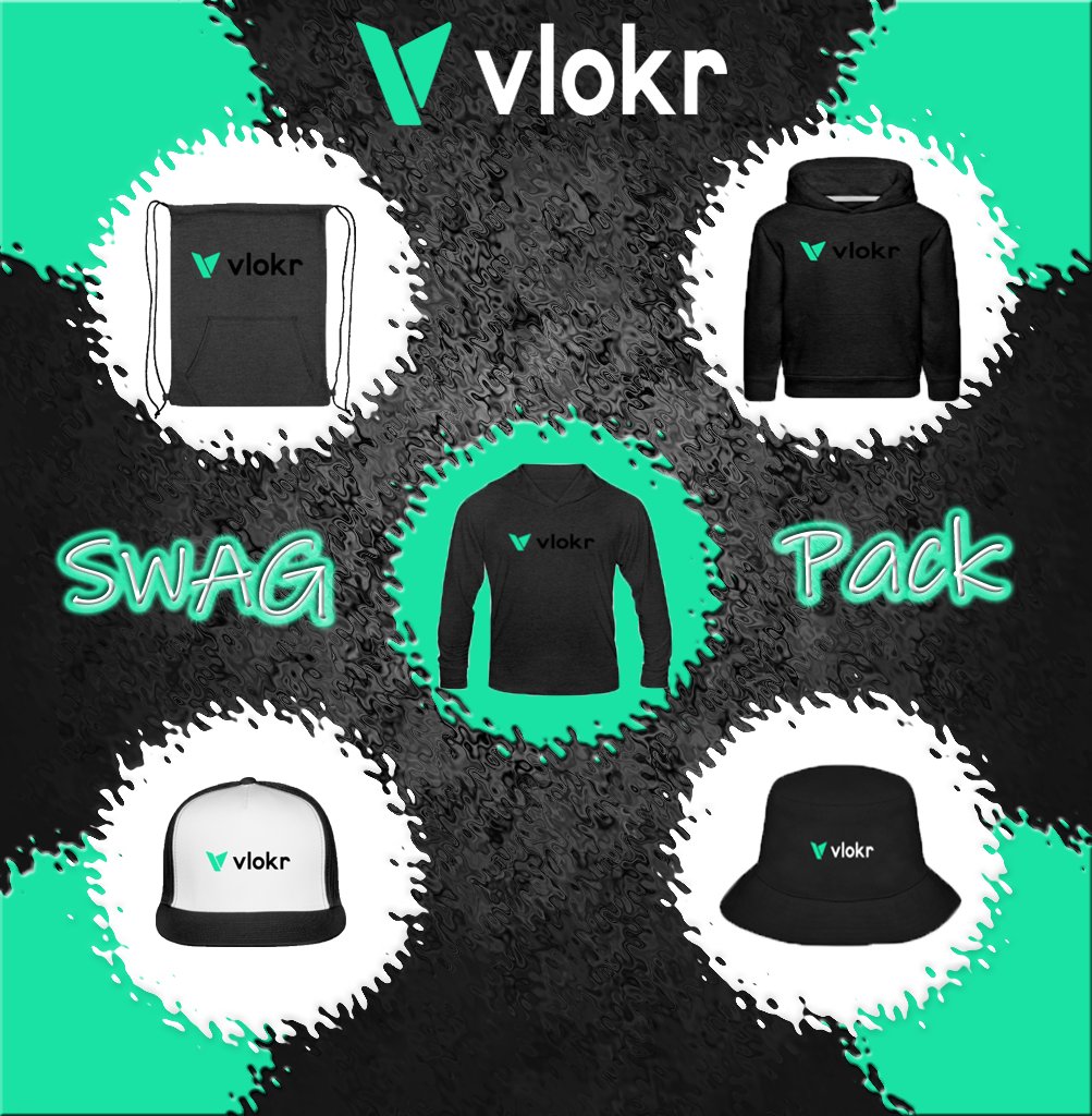 Vlokrtv's tweet photo. 🔥VLOKR Swag Pack!🔥 

We are fast approaching our launchpad! So we did a thing...Did we hear swag? ABSOLUTELY! It's time to get VLOKR out to the world! Will you be one of the lucky ones to earn yourself swag? Participate in our upcoming twitter campaign! 
Details in description https://t.co/LMDJztimdq