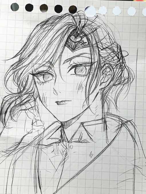 👑様は乱れた髪すら美しいと思う 