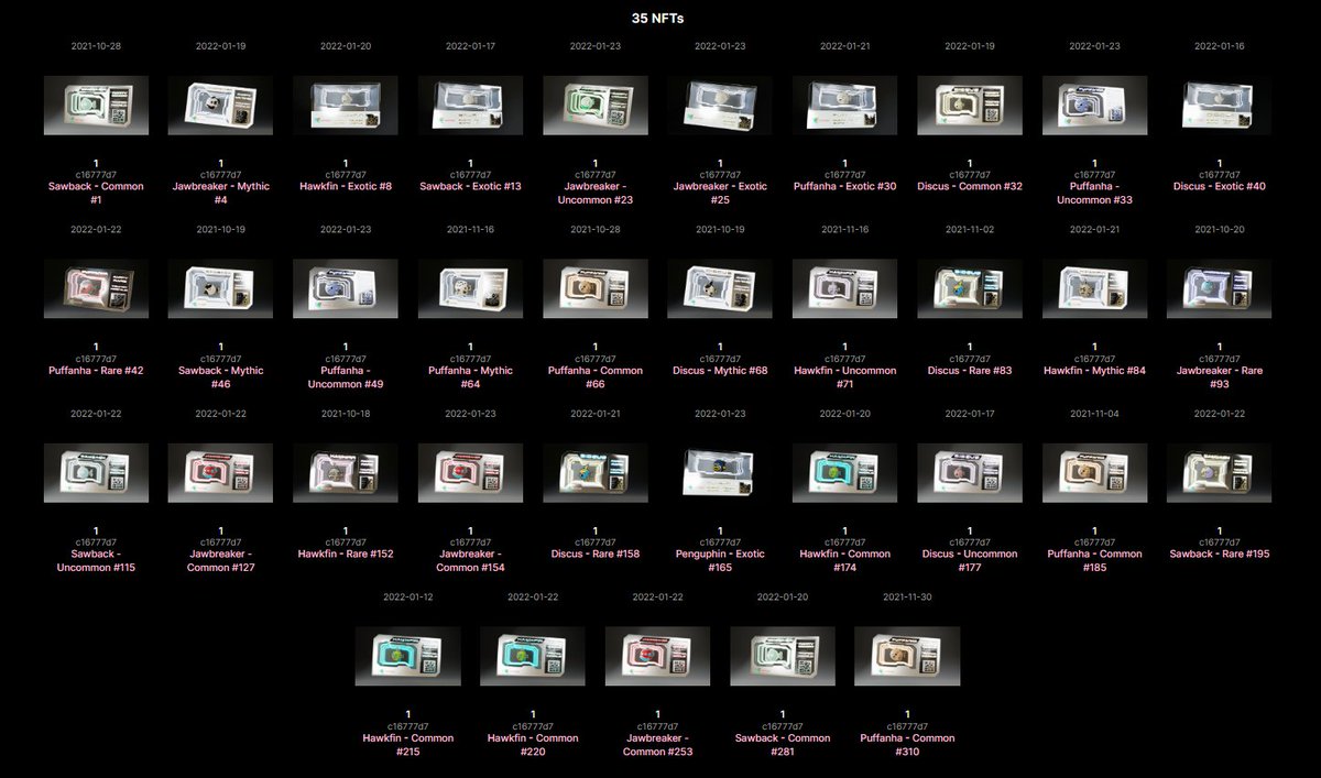 MiguelHunter's tweet photo. Finally completed my @BitFins Series 1 collection!❤️‍🔥Thank you flippers!🐬

#SleepWithDaFishes #Cardano #nft #Cardanonft #Bitfins https://t.co/a3XI5OJTpO