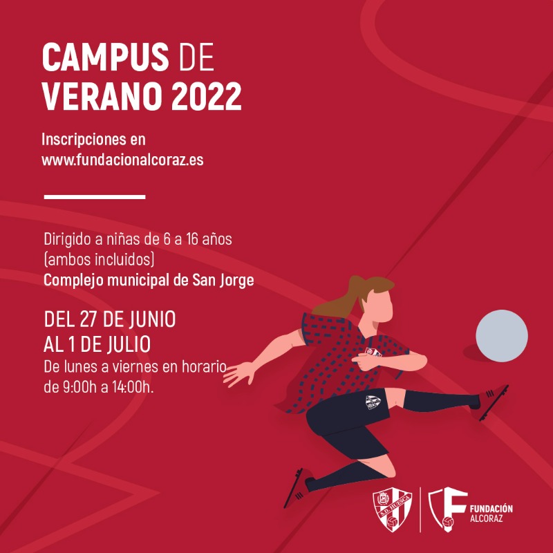 SDHuescaFem's tweet photo. ¡𝐄𝐥 𝐂𝐚𝐦𝐩𝐮𝐬 𝐝𝐞 𝐕𝐞𝐫𝐚𝐧𝐨 de la SD Huesca Femenino se abre a todas las azulgranas! 👧🔵🔴

🔹 Niñas de 6⃣ a 1⃣6⃣ años
🔹 27 de junio al 1 de julio
🔹 L a V, de 9h a 14h
🔹 Campos de San Jorge

🗓️ ¡Inscripciones hasta el 15 de junio!

➕ info, descuentos y matrícula ⬇️