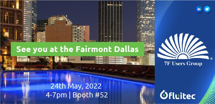 FluitecIntl's tweet photo. We’re at booth #52 at the 7F Power Users Group tomorrow from 4-7pm!
See you soon!
https://t.co/ZI1JpiIM0g
#fluitec #7Fusersgroup #conference https://t.co/Io7pYiFE6o