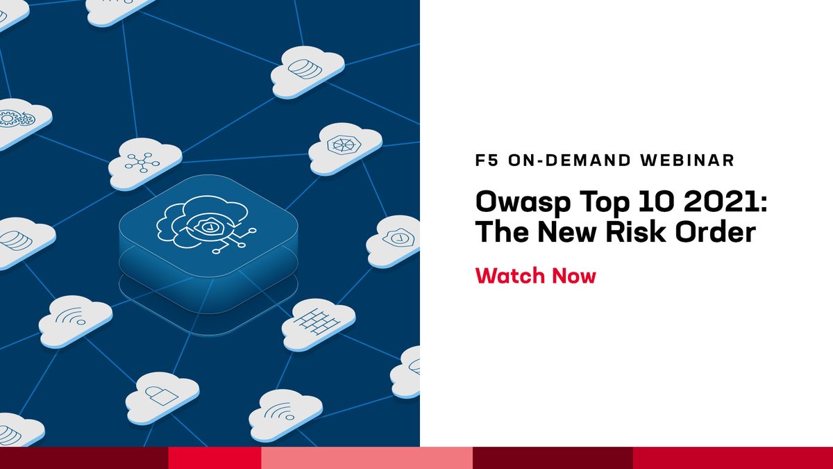 Curious about what’s changed on the OWASP Top 10? Watch our webinar on demand to learn more: go.f5.net/5qq5ya