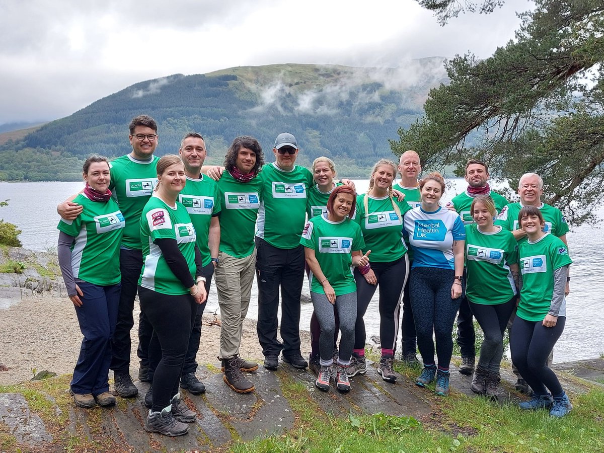 mentalhealthuk's tweet image. Good luck to the first crew of Defy the Odds challengers from @LBGplc. The group is trekking an incredible 69.4 miles of the West Highlands Way to fundraise for Mental Health UK! A huge thanks to everyone involved. #Fundraising