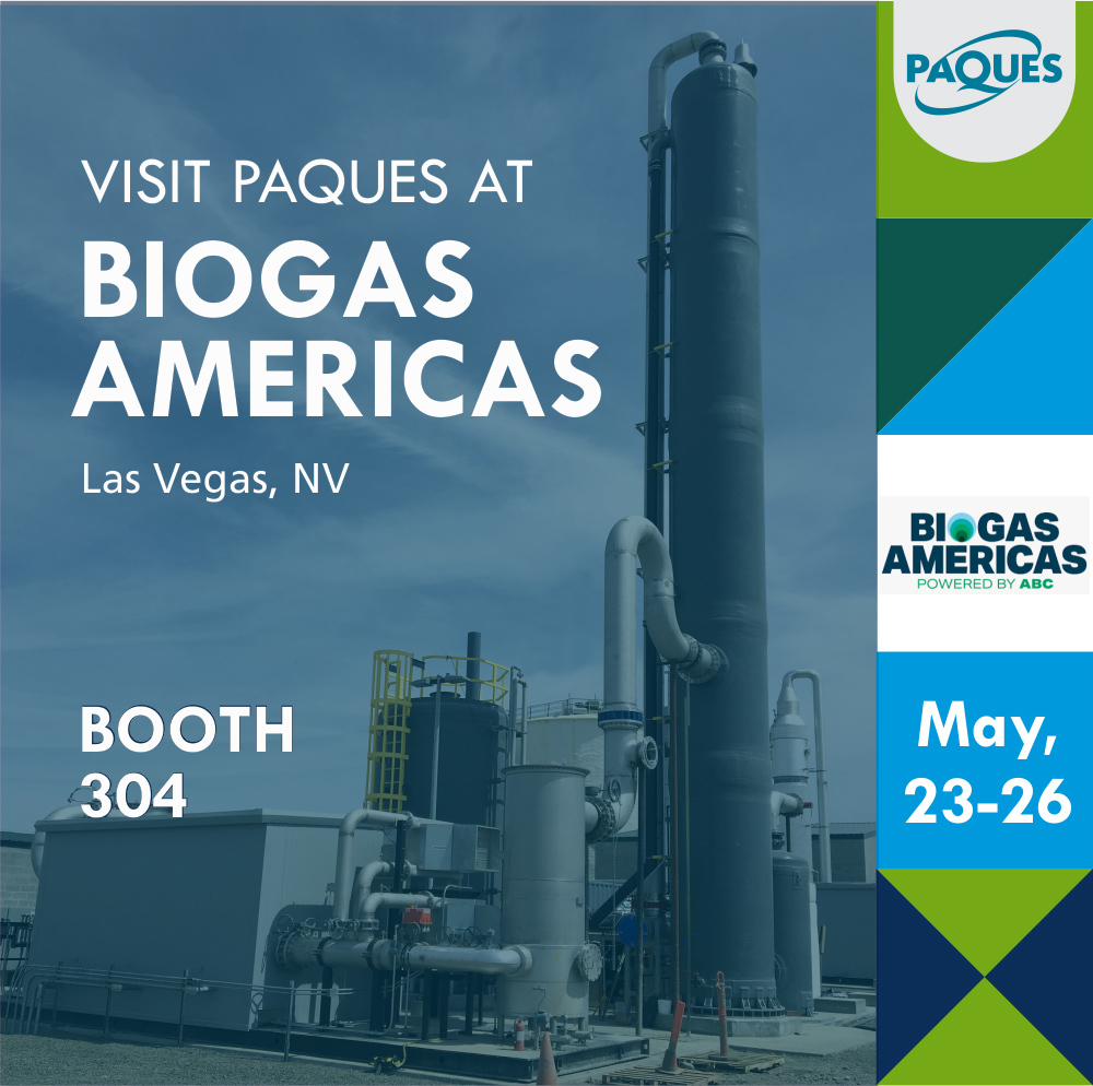 Join Paques Environmental Technologies, Inc. at Booth #304 this May 23-26 at BIOGAS AMERICAS 2022 in Las Vegas!

About Biogas Americas:

biogasamericas.com

#BenefitsofBiogas
#Biogas
#BiogasAmericas