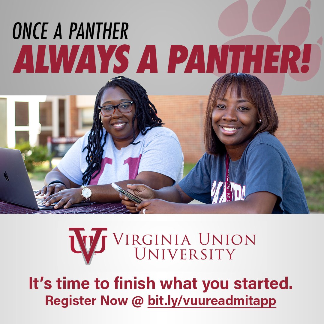 VAUnion1865's tweet photo. Once a panther, always a panther! Register today to become a #UNIONITE! #vuu #vaunion1865 #recruitment https://t.co/MZX6mdP8Xc https://t.co/dg0v3YW2md
