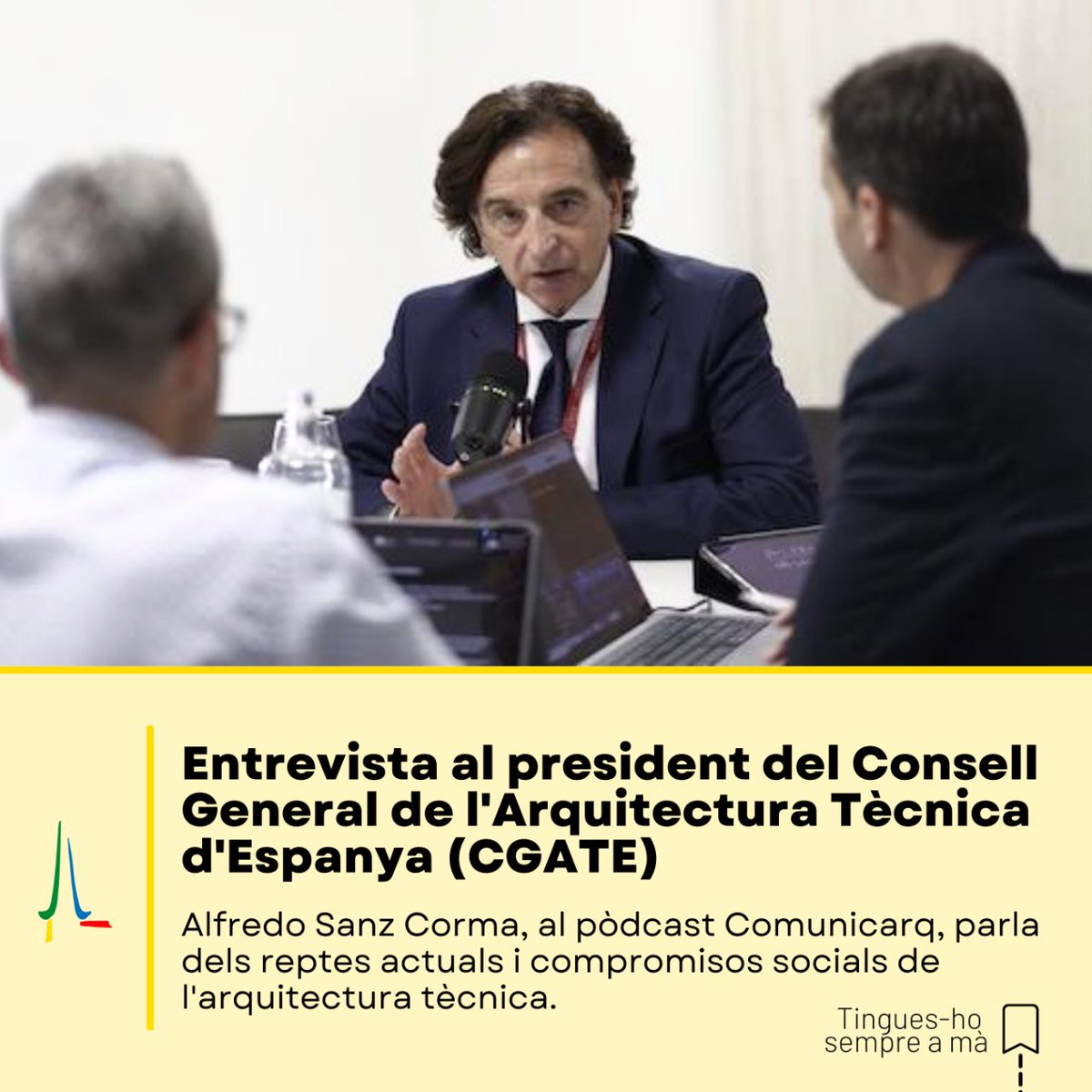CATGI_AT's tweet photo. 👉 Un dels grans reptes actuals és ser capaços de comunicar socialment la funció que realitzem cada dia els arquitectes tècnics i tècniques. Què cal fer per aconseguir-ho? 

🎧 Tens disponible aquí l'entrevista:
https://t.co/9QWmyZ6aKr https://t.co/WHboOrztuN