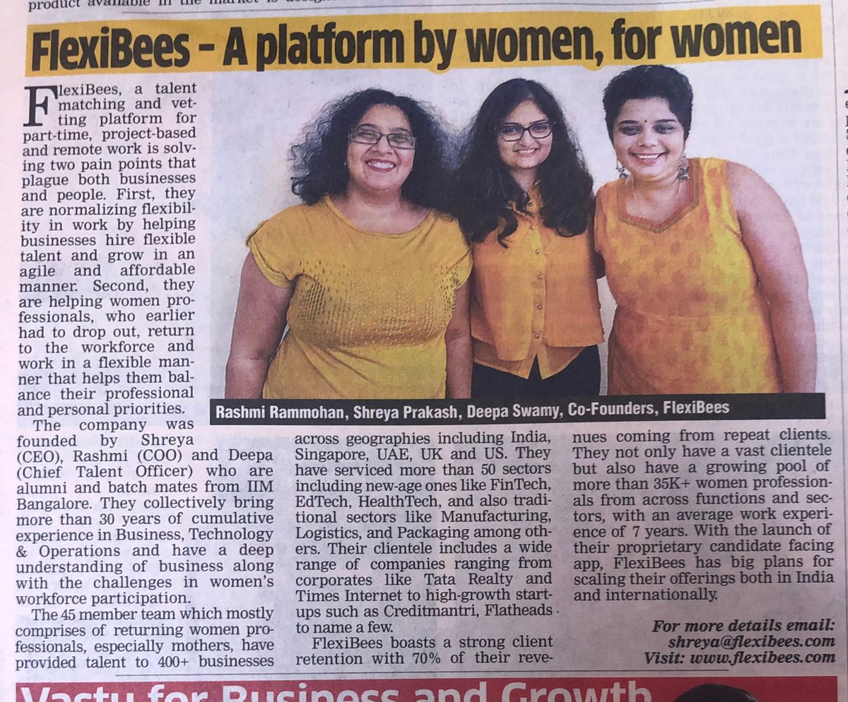 Shreya_Prak's tweet photo. We are just getting started.
@FlexiBees
#big #unapologetic #goals #womenworking #womenbuilding #ForWomen #talent #Hiring #flexible #startups https://t.co/fX5tSfiurb