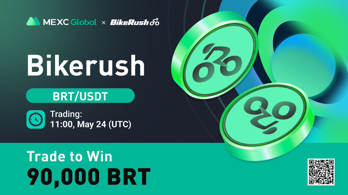 MEXC's tweet photo. Releasing the draw result of $BRT M-Day!

📈 MEXC will list @BikeRush_ in the Innovation Zone under BRT/USDT trading pair at 11:00 on May 24 (UTC)

🎁Trade to Win 90,000 $BRT

Details: https://t.co/GRUN3G3JPz

#Bikerush #MEXCGlobal #Mday #MEXCListing https://t.co/PxGpJBFevi