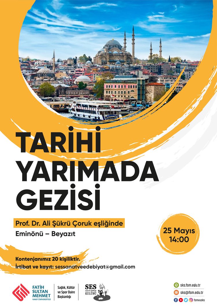 Prof. Dr. Ali Şükrü Çoruk’un (<a href="/alisukrucoruk/">Ali Şükrü Çoruk</a>) rehberliğinde Tarihi Yarımada gezimiz olacaktır. Başvuruda geç kalmayınız! 🌿

📌Kontenjanımız 20 kişiliktir!