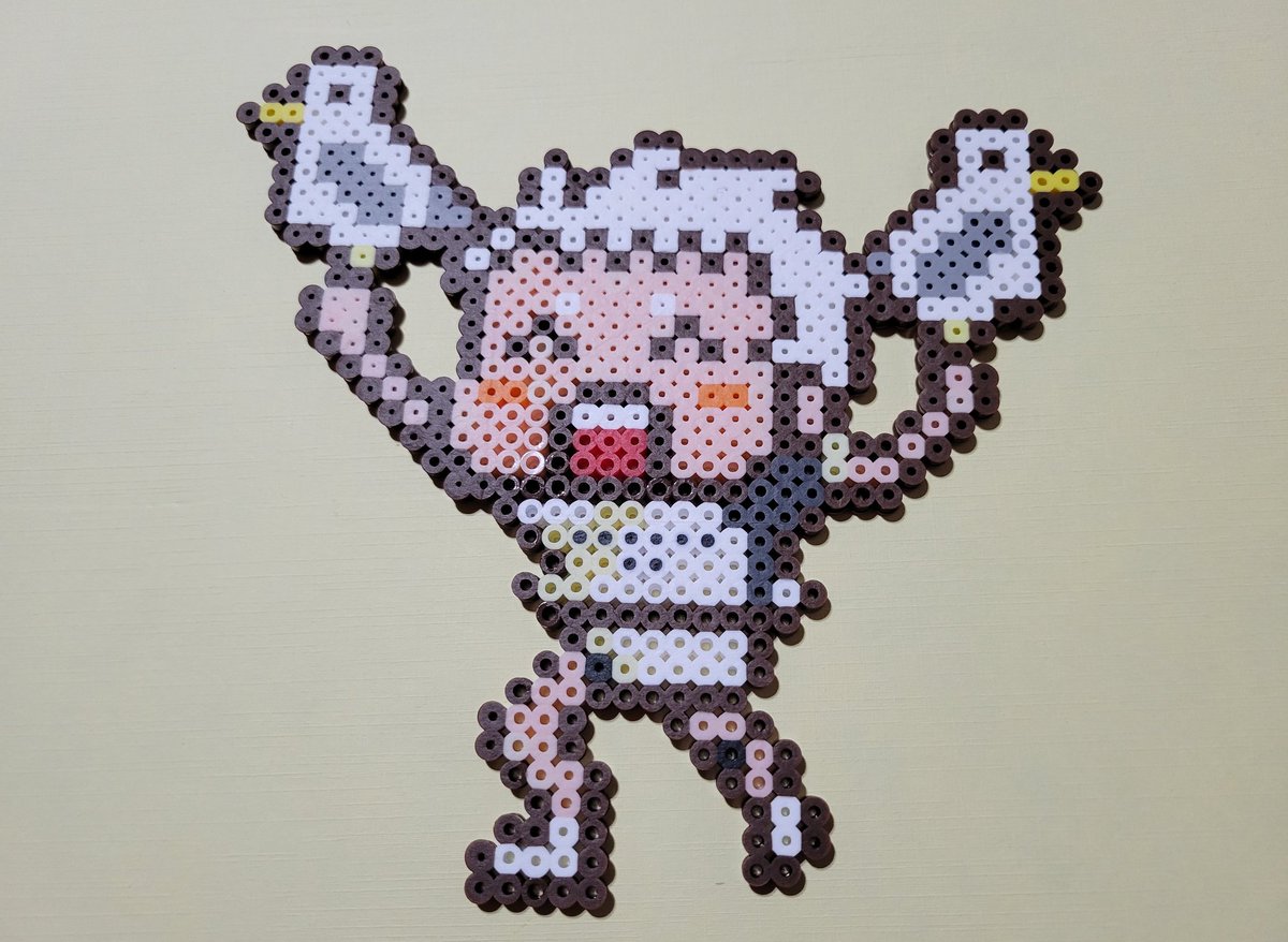 kubobeads1223's tweet photo. ハイキュー10周年を記念して2022年の彼らのキービジュアルをアイロンビーズで作る！
本日はカモメが応援に来てくれたこの方！
星海 光来(鴎台高校出身)
シュヴァイデンアドラーズ／アウトサイドヒッター（日本） 
#アイロンビーズ
#パーラービーズ
#ハイキュー https://t.co/jWysAfWFsa