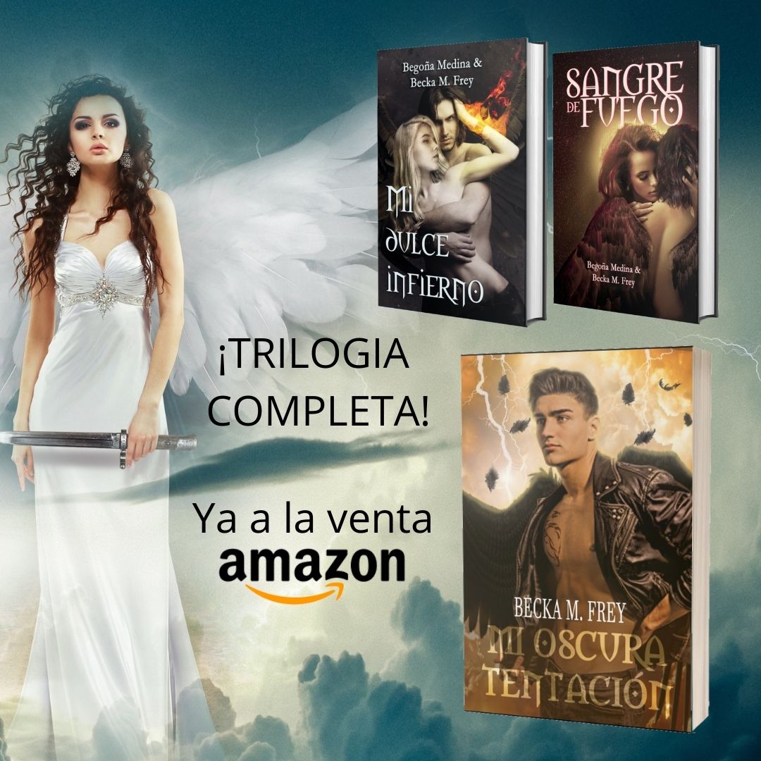 Beckamfrey's tweet photo. ‼️Ya en preventa la 3 parte de la trilogía de Ángeles 😇 y Demonios 😈‼️
https://t.co/uMIR9RiABf
NOTA: Para leer Mi oscura tentación primero hay que leer 👇
1️⃣Mi dulce infierno
https://t.co/2roC6Tg10d
2️⃣Sangre de fuego
https://t.co/cVJfy35ZAl
#BeckamFrey #Librosdefantasia #libros https://t.co/YWy9rEmqzj