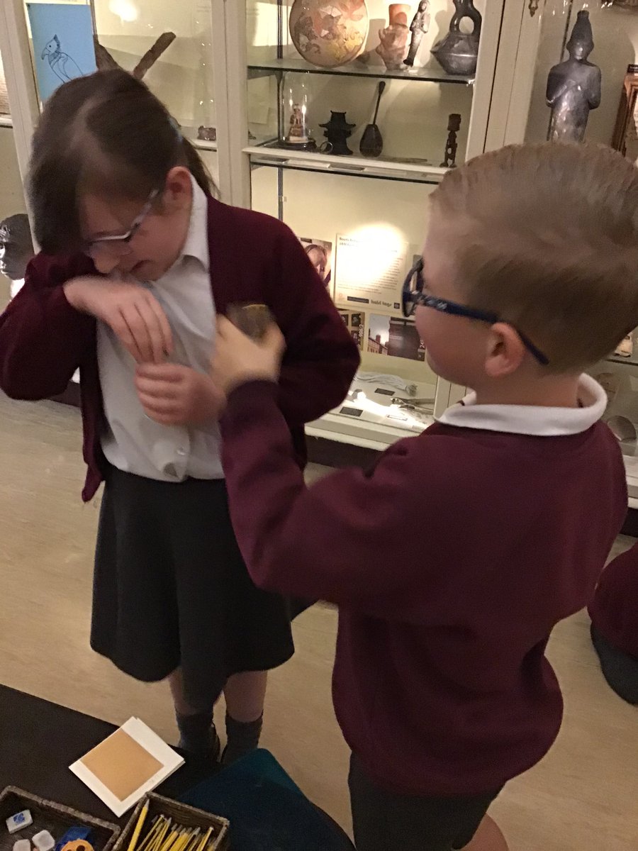 ABCPschool's tweet photo. #Class34W loved their trip to @warringtonmus this morning to take part in an Ancient Egyptian workshop following on from some learning that took place earlier this year  #ABHistory https://t.co/lYXSpNTcyO
