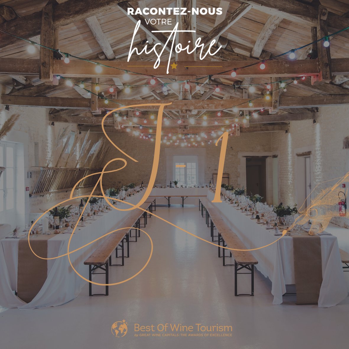 📣 J- 1 CONCOURS BOWT 2023 📣

Vous avez encore quelques jours pour nous envoyer vos dossier de candidature !

Voici les détails des inscriptions :
bestofwinetourism.fr/le-concours/in…

Nous avons hâte de recevoir et de mettre en lumière vos histoires ✨

#oenotourisme #vignerons #vignoble
