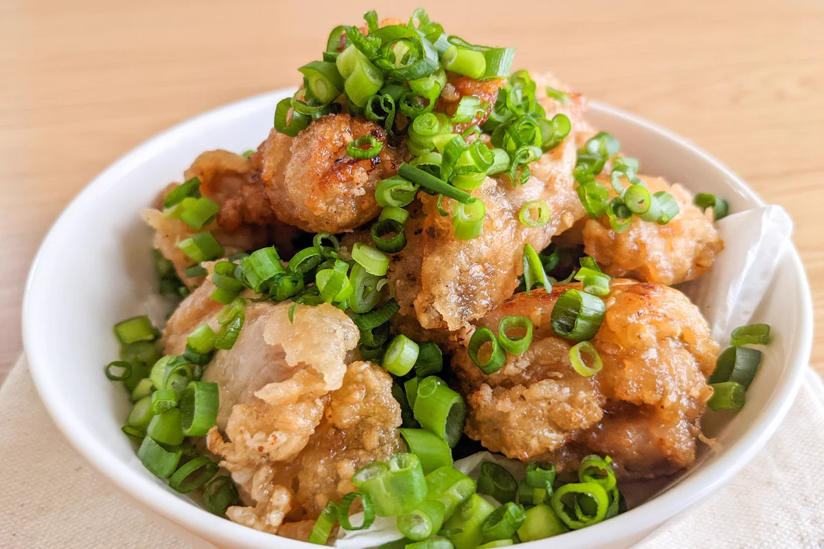 ポン酢でさっぱりいただく！至高のネギポンからあげ。