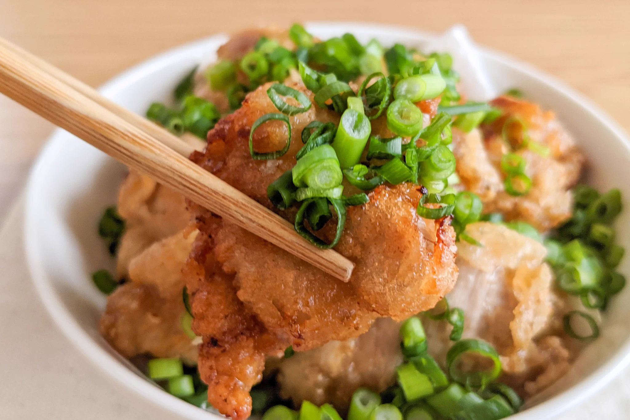 ポン酢でさっぱりいただく！至高のネギポンからあげ。