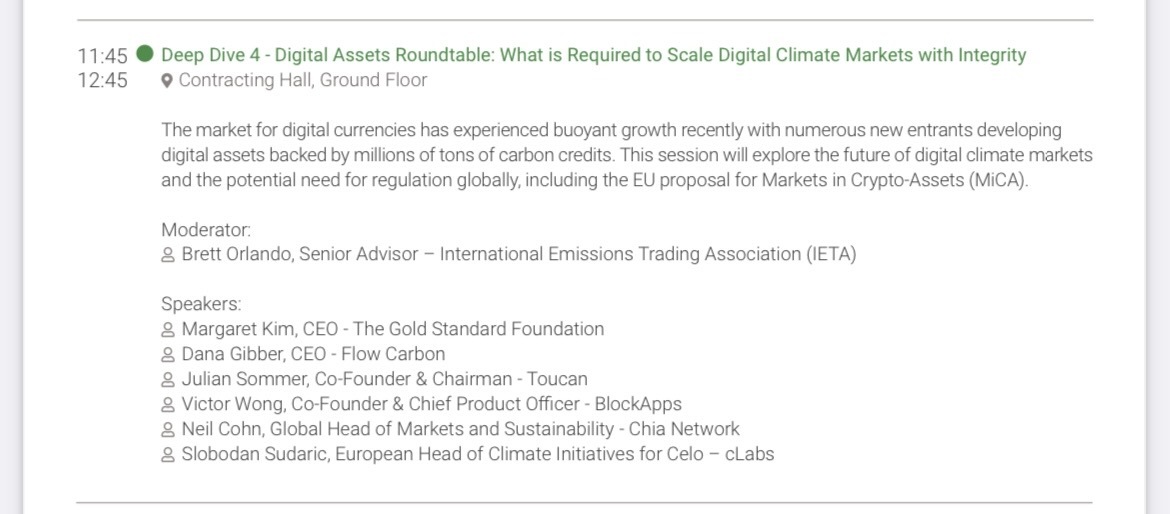 weareflowcarbon's tweet photo. We are pleased to be a partner of this yearβs European Climate Summit! π
Our CEO @danagibber will be discussing what is required to scale digital climate markets with integrity! π
When: May 24th, from 11:45am-12:45pmποΈ
#streaming #IETA #environment #ClimatexCrypto #ReFi #ECS https://t.co/hgdOTOo60x