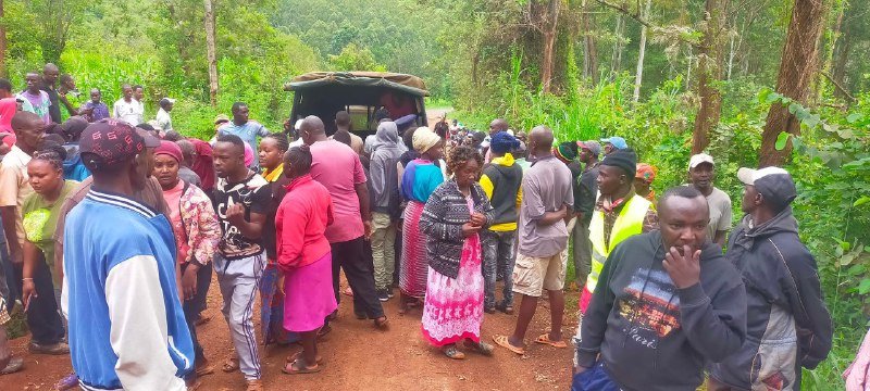 Residents of Kongoini village in Kiharu, Murang'a County wake up to a partially naked body of an unknown male adult found dumped on the roadside.

 #NgiluTosha