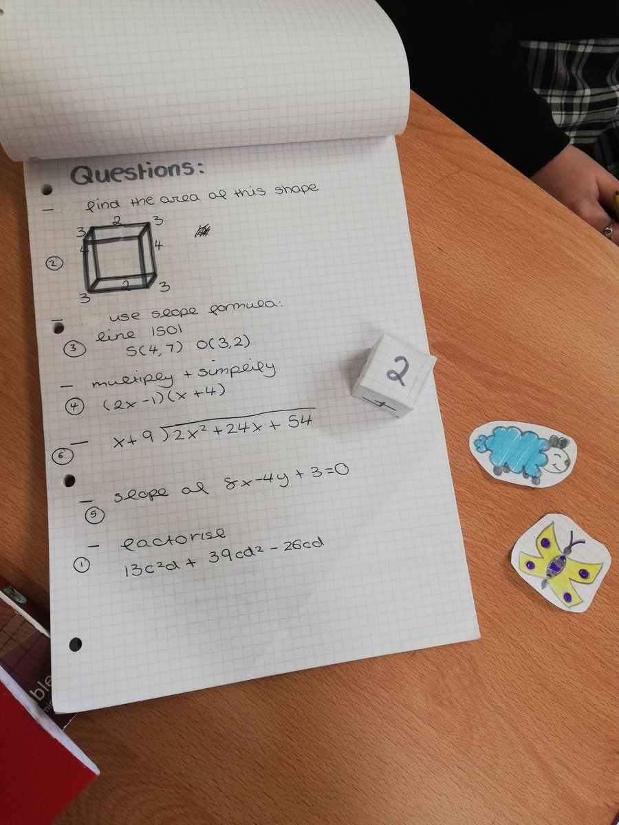The_Urell's tweet photo. 2nd year maths designed snakes and ladders boards, dice and questions to revise for the summer exam. #revision #numeracy  @JctMaths #creativity #STEM https://t.co/WUosCIsuMO